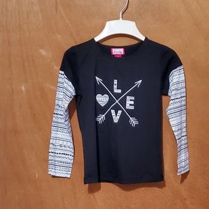 Dream Star Kids T-shirt Black, Gray, and White Size 14